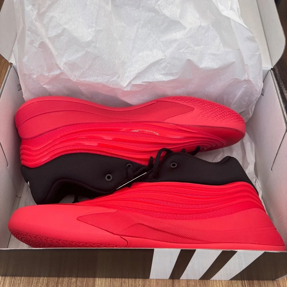 Adidas Dame 8 EXTPLY Basketball Shoes Mens 11 Red Black JP6093 Lightstrike NEW